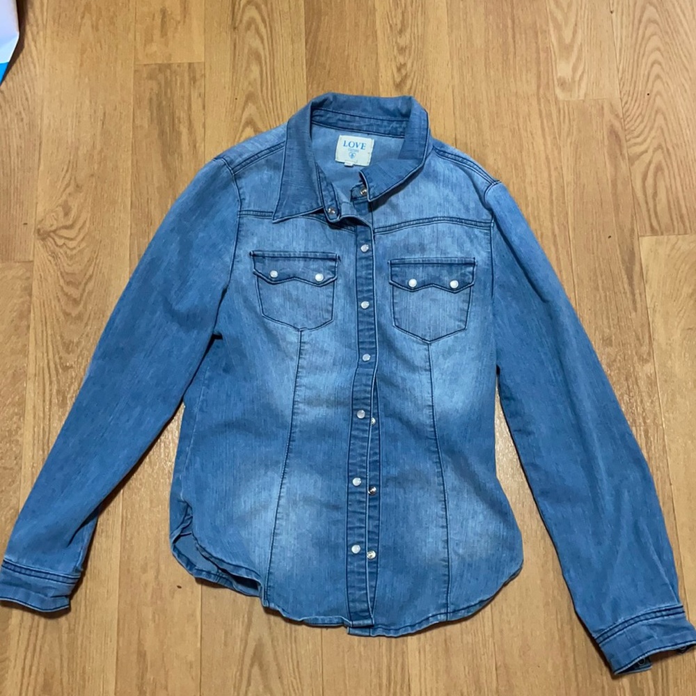 Jean blouse